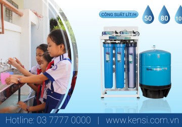 Hệ thống máy lọc nước 100 L/h cho trường học